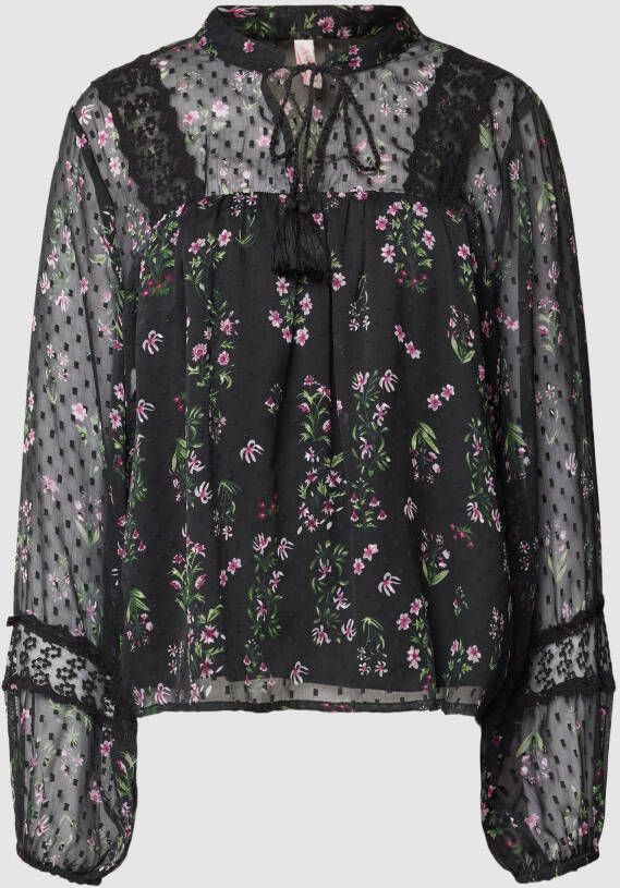 Only Regular fit blouse met semi-transparante mouwen model 'TESSA'