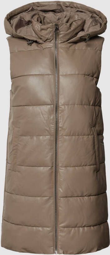 Only Bodywarmer in leerlook model 'ANJA'