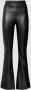 ONLY imitatieleren high waist flared broek ONLSTAR zwart - Thumbnail 2