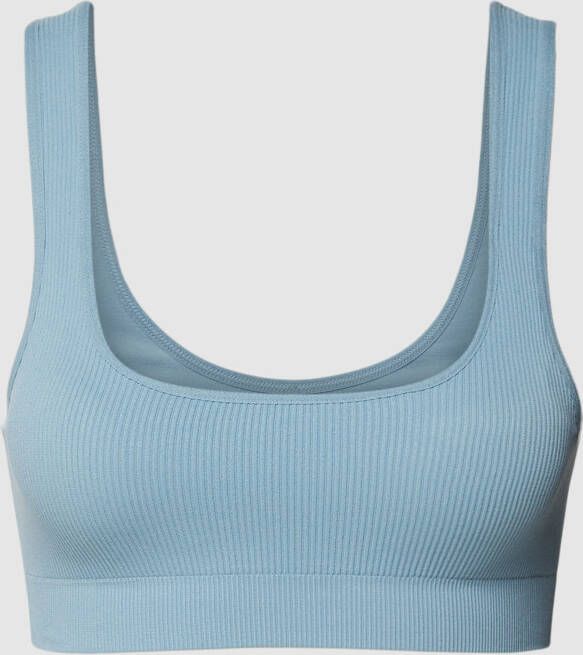 Only Blauwe Stretch Mouwloze Bh Top Blue Dames