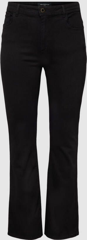 ONLY CARMAKOMA PLUS SIZE high waist jeans met labelpatch model 'CARSALLY'