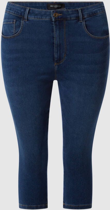 ONLY CARMAKOMA PLUS SIZE skinny fit capri-jeans met stretch model 'Augusta'