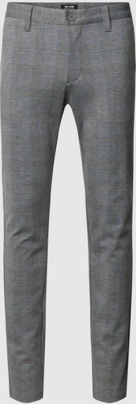 Only & Sons Tapered fit broek met glencheck-motief model 'MARK'