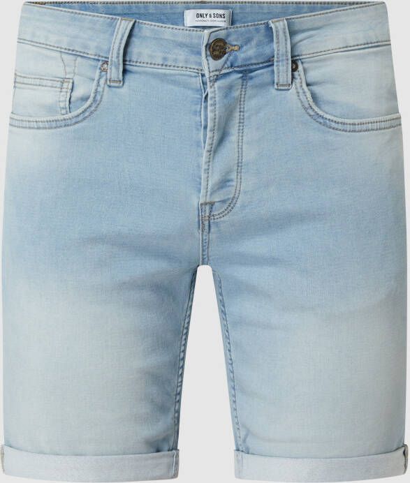 Only & Sons Korte jeans met stretch model 'Ply'