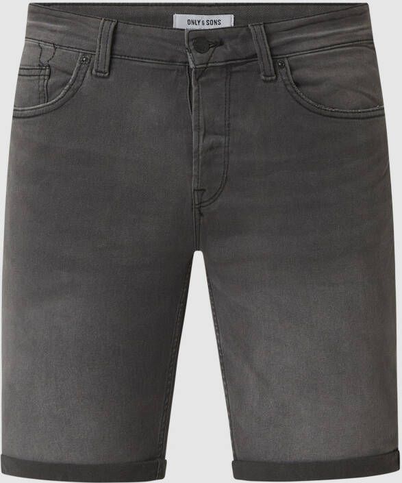 Only & Sons Korte jeans met stretch model 'Ply'