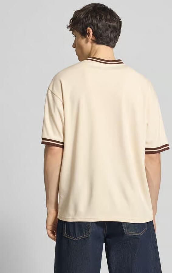Only & Sons Boxy fit T-shirt van pure katoen model 'LES' - Foto 4