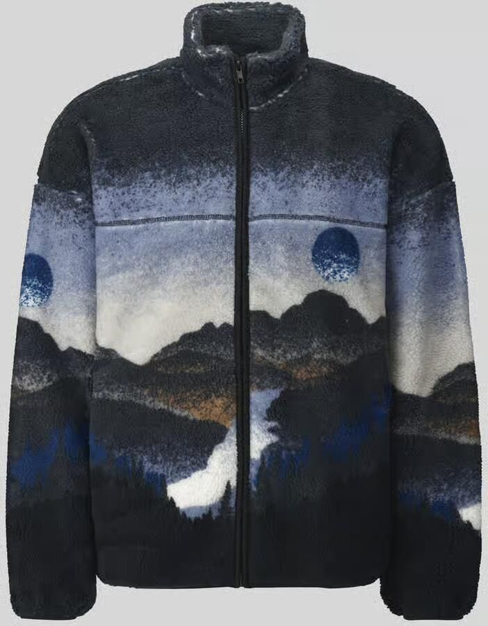 Only & Sons Fleecejack met landschaps-motiefprint - Foto 2