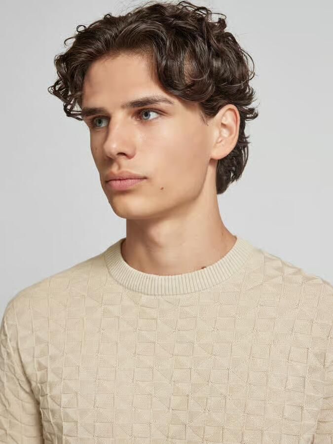 Only & Sons Regular fit gebreide pullover met structuurmotief model 'KALLE' - Foto 2