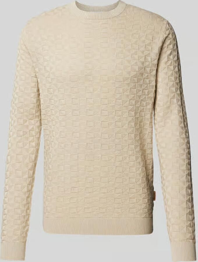 Only & Sons Regular fit gebreide pullover met structuurmotief model 'KALLE' - Foto 3