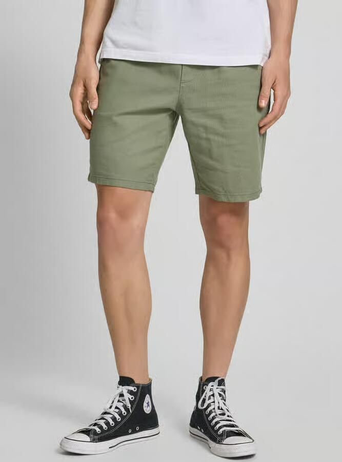 Only & Sons regular fit short van mix van katoen en linnen model 'LINUS' - Foto 6