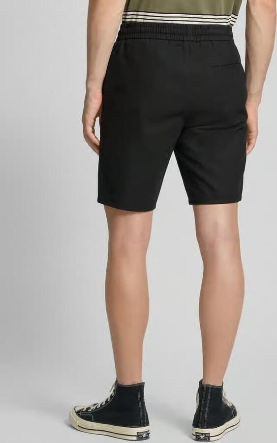 Only & Sons regular fit bermuda van mix van katoen en linnen model 'LINUS' - Foto 4