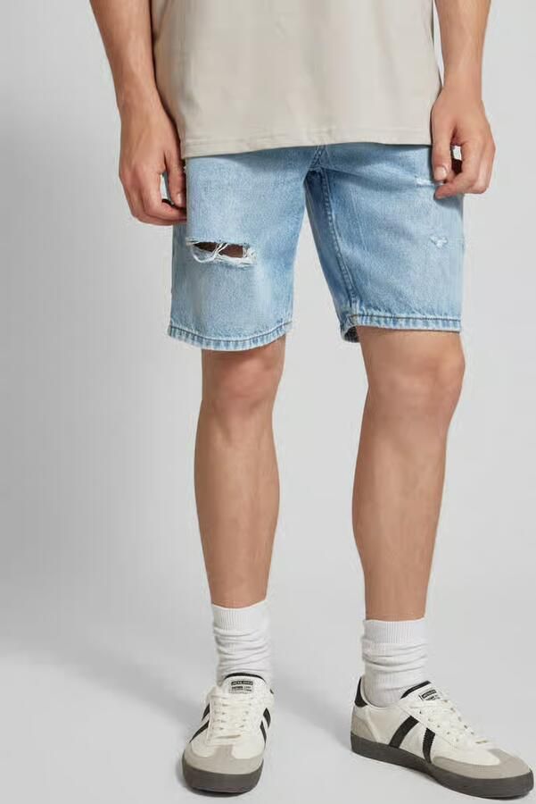 Only & Sons Korte regular fit jeans in destroyed-look model 'EDGE' - Foto 2