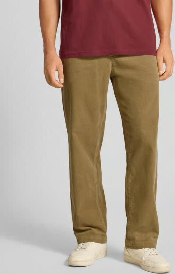 Only & Sons Loose fit corduroy broek van katoenmix model 'FADE' - Foto 4