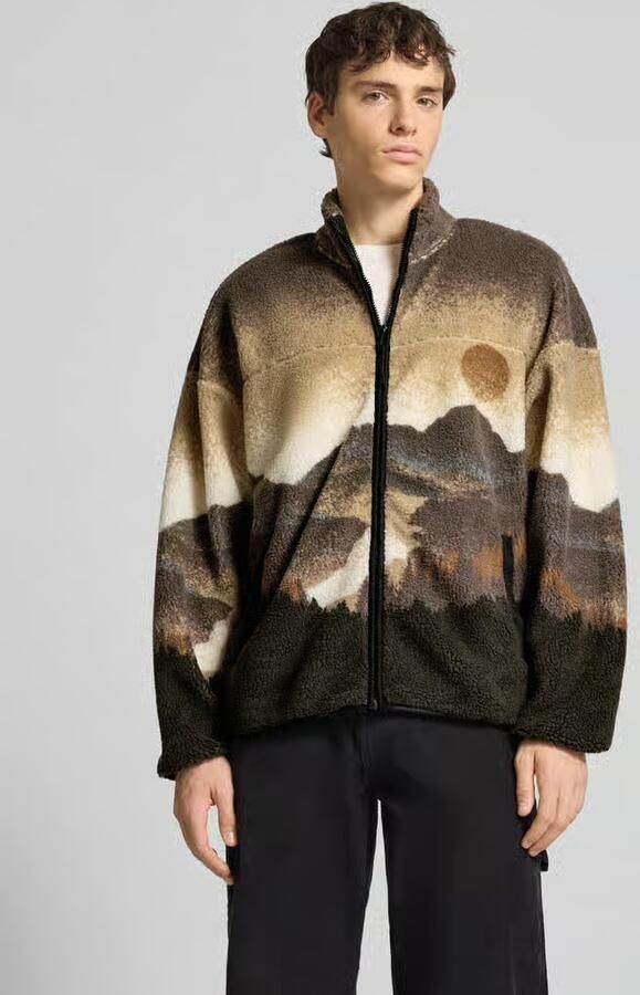 Only & Sons Loose fit jack van imitatiebont met all-over motief model 'BLAZE' - Foto 2