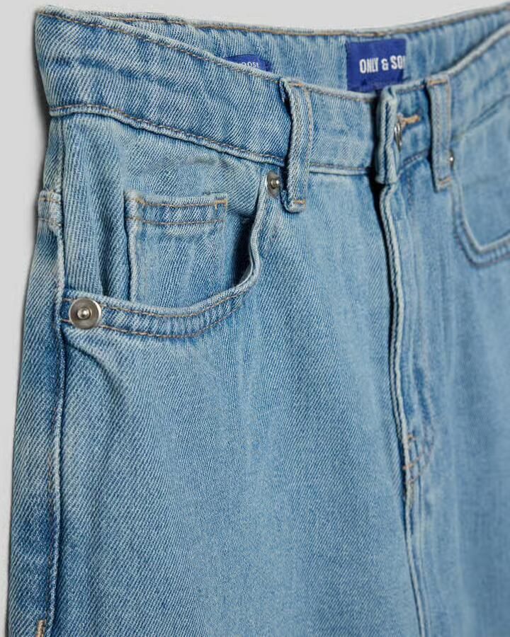 Only & Sons Loose fit jeans van katoenmix model 'FADE' - Foto 5
