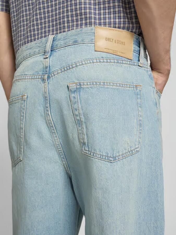Only & Sons loose fit jeans van pure katoen model 'FADE'