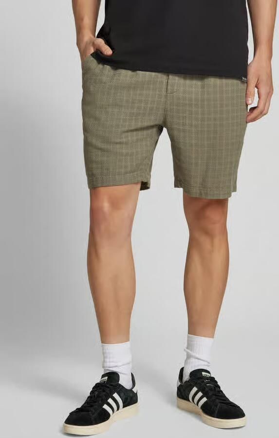 Only & Sons regular fit korte broek van mix van viscose en linnen model 'TEL LATHAM' - Foto 6