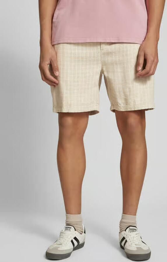 Only & Sons regular fit korte broek van mix van viscose en linnen model 'TEL LATHAM' - Foto 6