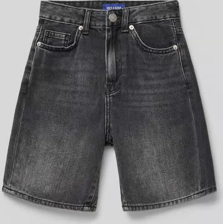 Only & Sons loose fit korte jeans van puur biologisch katoen model 'FADE' - Foto 2
