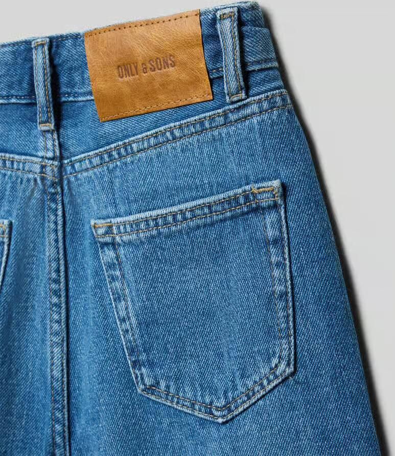 Only & Sons Loose fit korte jeans van puur katoen model 'FADE' - Foto 4