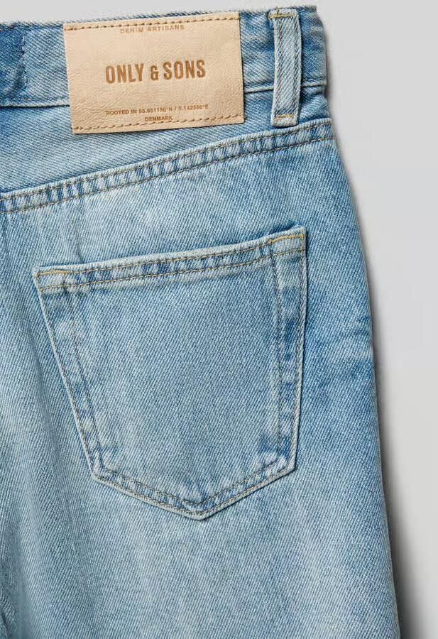 Only & Sons Loose fit korte jeans van puur katoen model 'FADE' - Foto 3