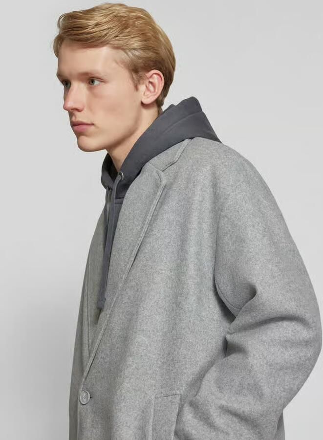 Only & Sons Oversized lange jas met reverskraag model 'WORF'