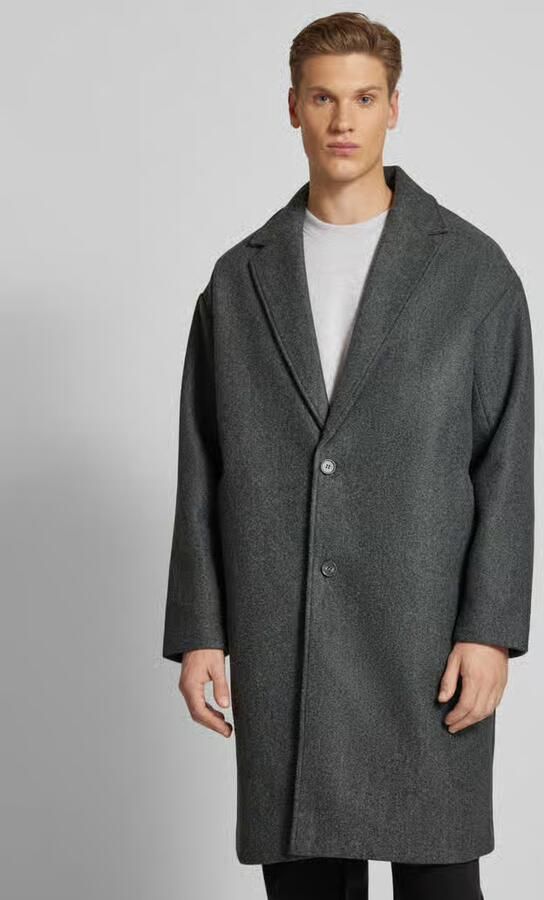 Only & Sons Oversized lange jas met reverskraag model 'WORF' - Foto 3
