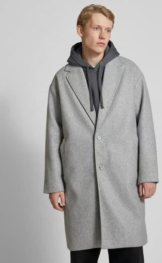 Only & Sons Oversized lange jas met reverskraag model 'WORF' - Foto 2
