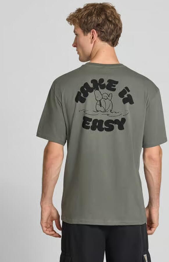 Only & Sons oversized t-shirt van pure katoen model 'PEANUTS' - Foto 2
