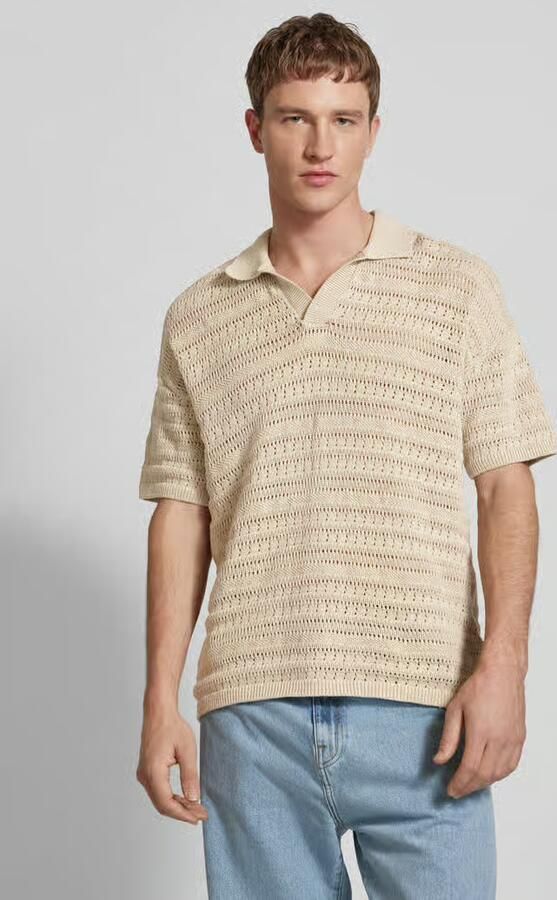 Only & Sons Poloshirt met structuurmotief model 'GRAYSON' - Foto 4