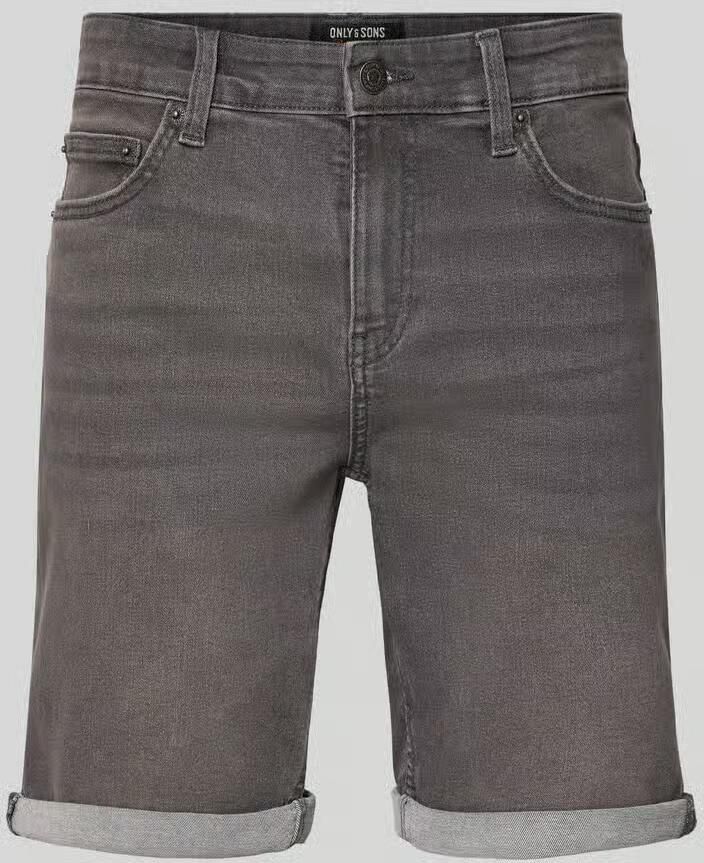 Only & Sons regular fit bermuda van katoenmix met viscose-aandeel model 'PLY' - Foto 5