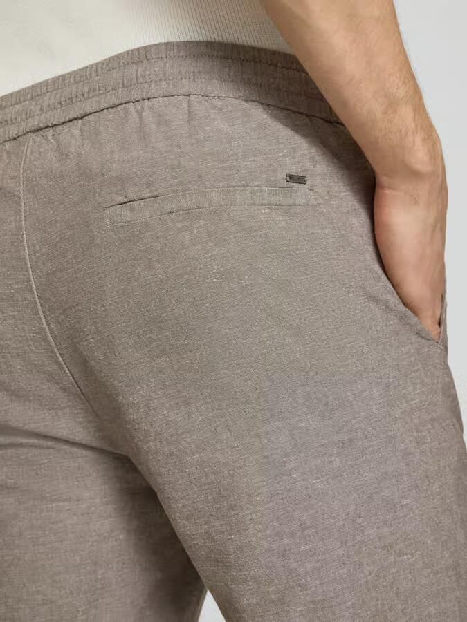 Only & Sons regular fit bermuda van mix van katoen en linnen model 'LINUS' - Foto 3