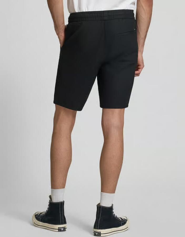 Only & Sons regular fit bermuda van mix van katoen en linnen model 'LINUS' - Foto 5