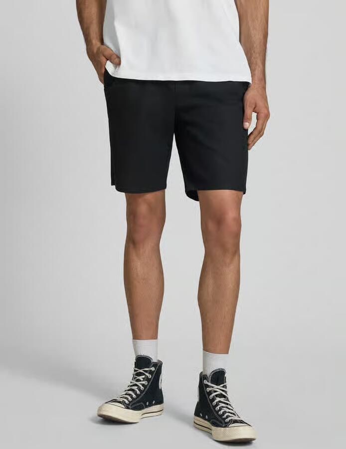 Only & Sons regular fit bermuda van mix van katoen en linnen model 'LINUS' - Foto 6