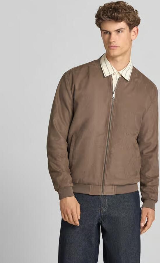 Only & Sons regular fit bomberjack in leerlook model 'LUCAS' - Foto 4