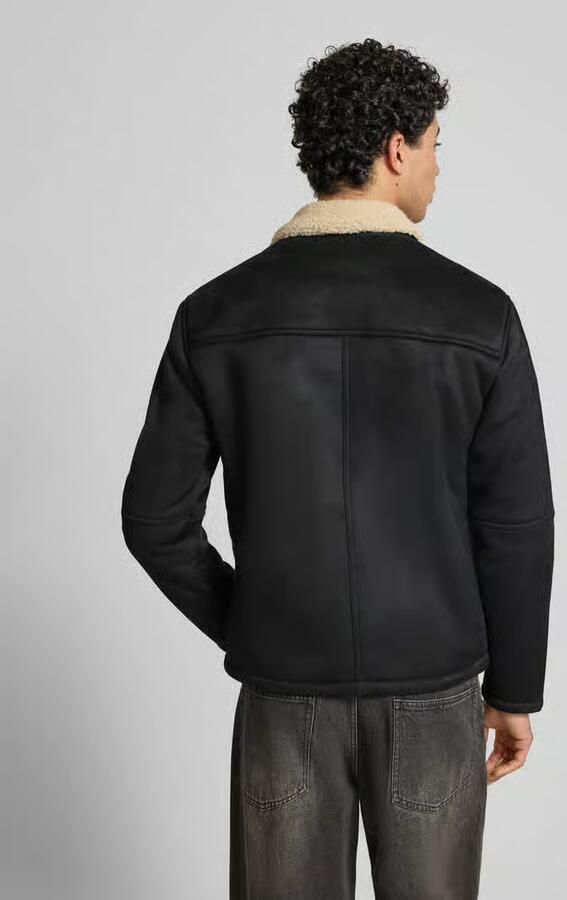 Only & Sons Regular fit bomberjack met kraag van imitatiebont model 'ROYCE'