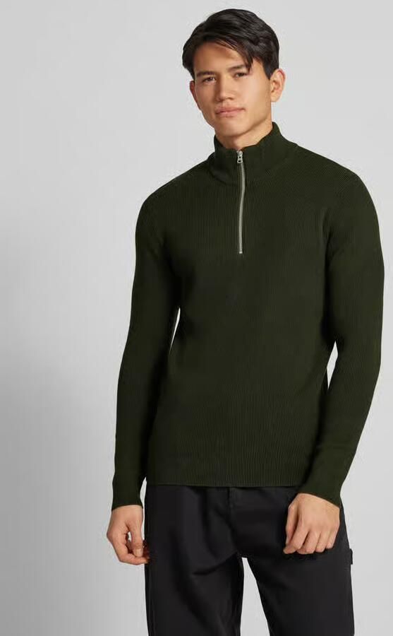 Only & Sons Regular fit gebreide pullover met opstaande kraag model 'PHIL' - Foto 4