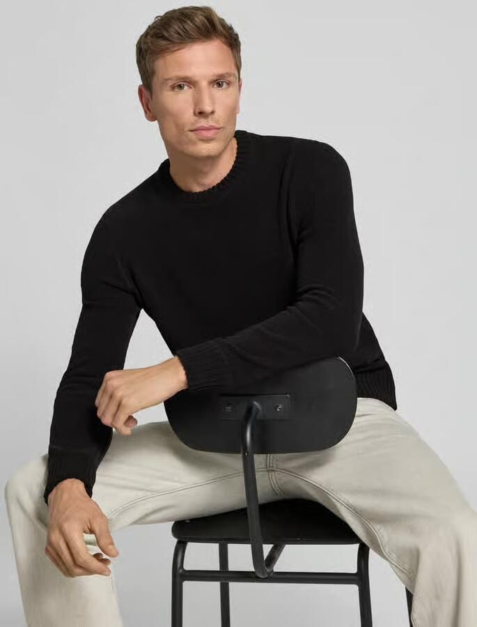 Only & Sons Regular fit gebreide pullover met ronde hals model 'ETHAN'