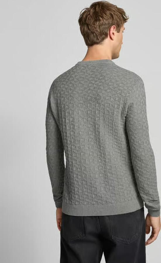 Only & Sons Regular fit gebreide pullover met structuurmotief model 'KALLE'