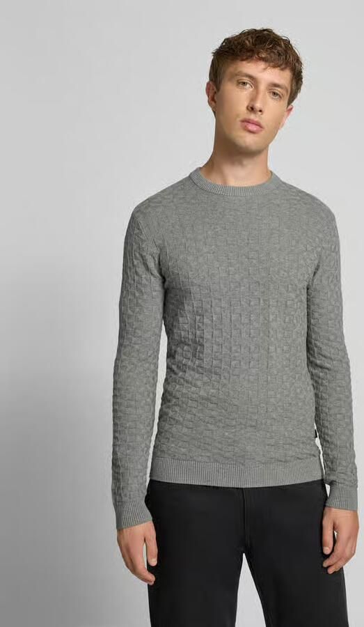 Only & Sons Regular fit gebreide pullover met structuurmotief model 'KALLE' - Foto 2
