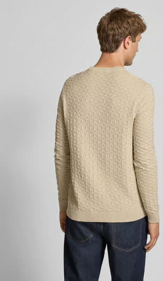 Only & Sons Regular fit gebreide pullover met structuurmotief model 'KALLE' - Foto 4