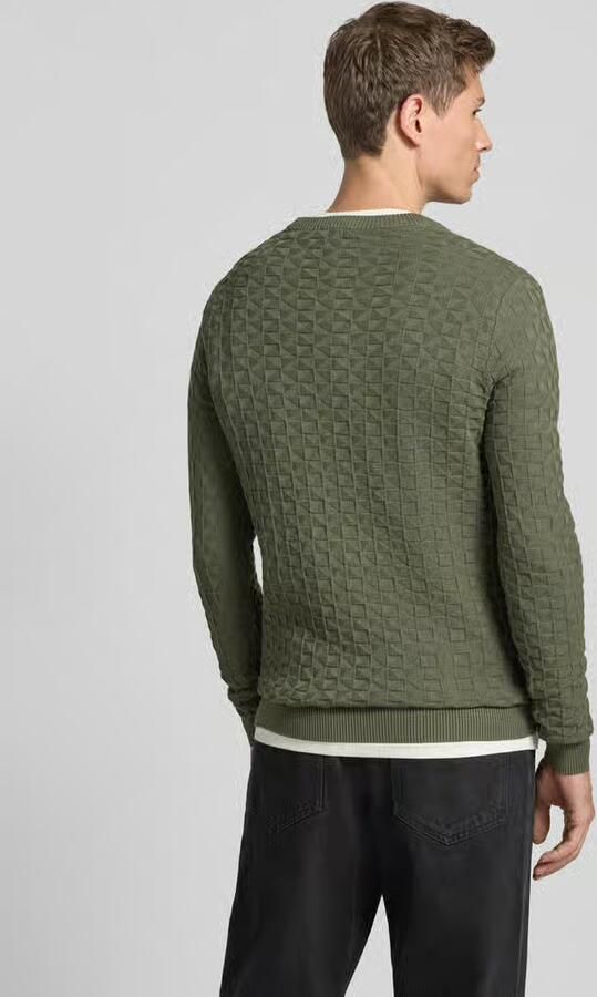 Only & Sons Regular fit gebreide pullover met structuurmotief model 'KALLE' - Foto 2