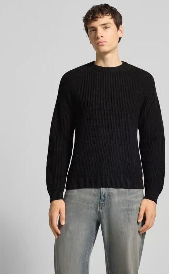 Only & Sons Regular fit gebreide pullover van katoenmix met wol model 'LITUS' - Foto 2