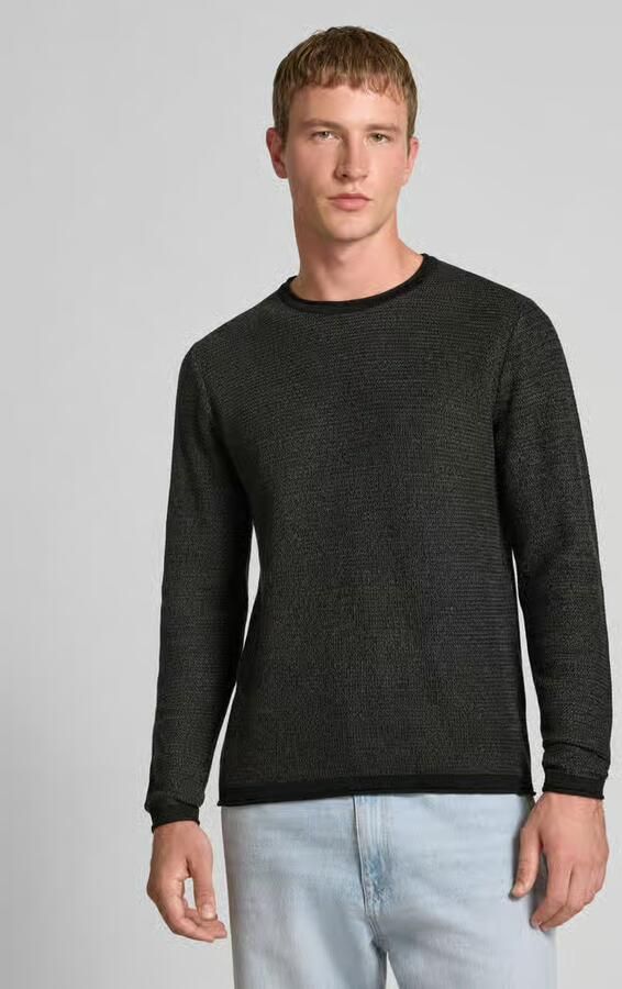 Only & Sons Regular fit gebreide pullover van puur katoen model 'ERIC' - Foto 5