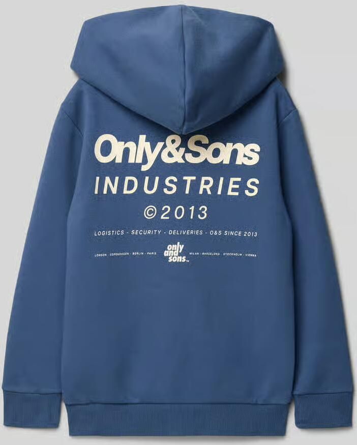 Only & Sons Regular fit hoodie van katoenmix model 'HUDSON' - Foto 3