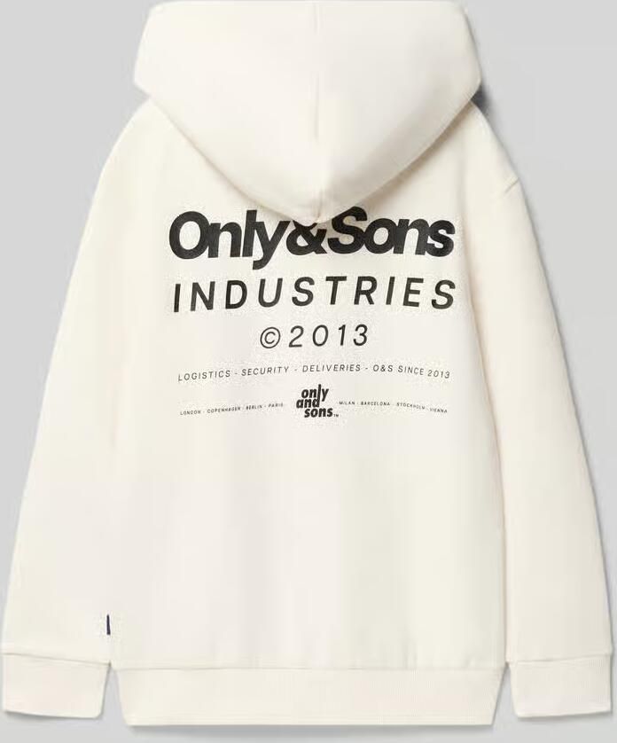 Only & Sons Regular fit hoodie van katoenmix model 'HUDSON' - Foto 4