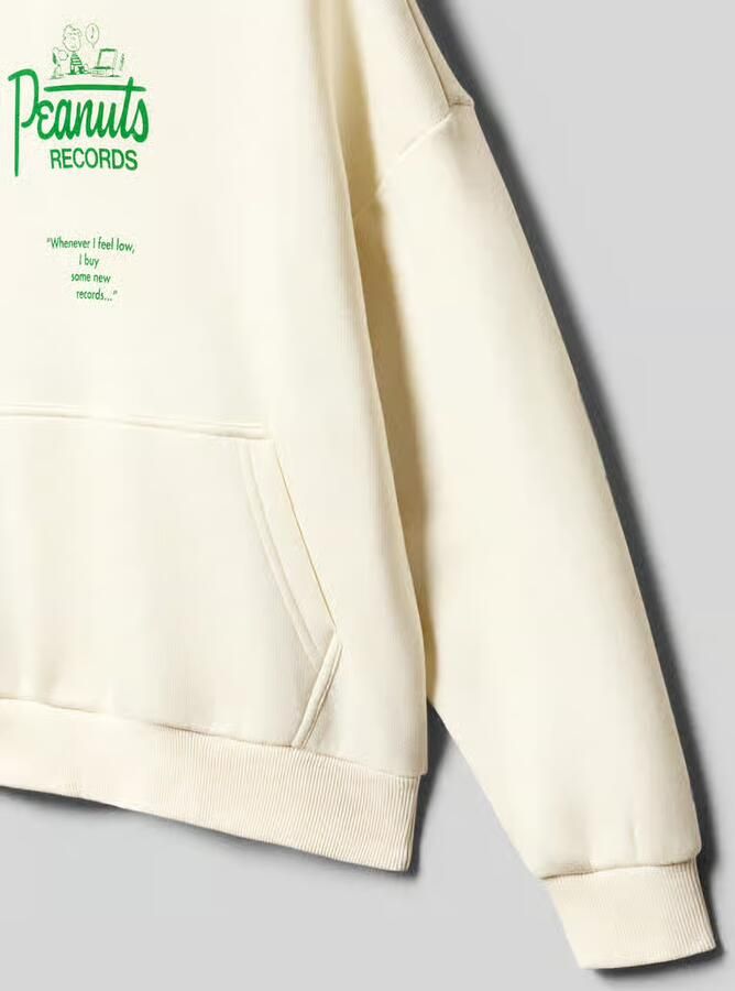 Only & Sons Regular fit HOODIE van Katoenmix Model 'PEANUTS'