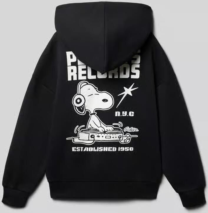 Only & Sons Regular fit HOODIE van Katoenmix Model 'PEANUTS'