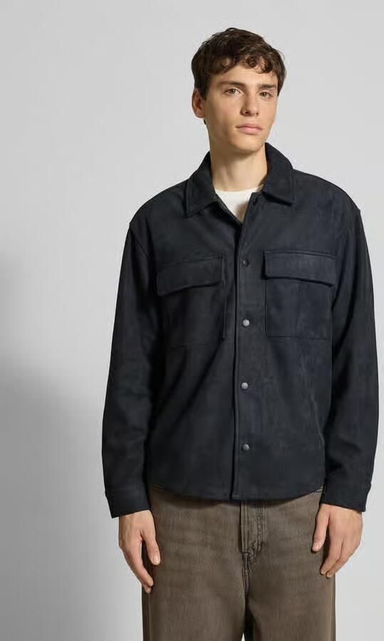 Only & Sons Regular fit jack in suèdelook met klepzakken op de borst model 'RAVI' - Foto 2