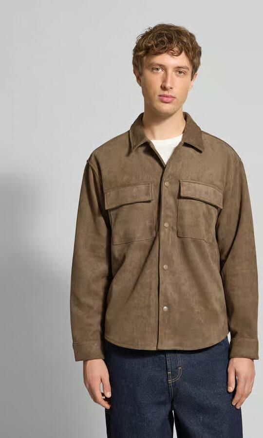 Only & Sons Regular fit jack in suèdelook met klepzakken op de borst model 'RAVI' - Foto 2